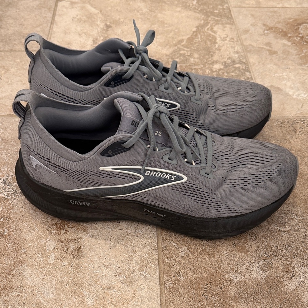 Brooks Charcoal Athletic Sneakers